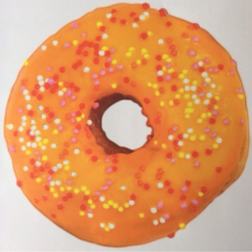 Donuts Wall Stickers Decals SET OF 6 Jumbo 5” Removable Bakery Cafe Decor NEW - Picture 11 of 13